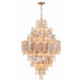 Eloria Glass Diamond Chandelier - Simprolos