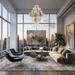 Eloria Glass Diamond Chandelier - Simprolos