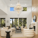 Eloria Glass Diamond Chandelier - Simprolos