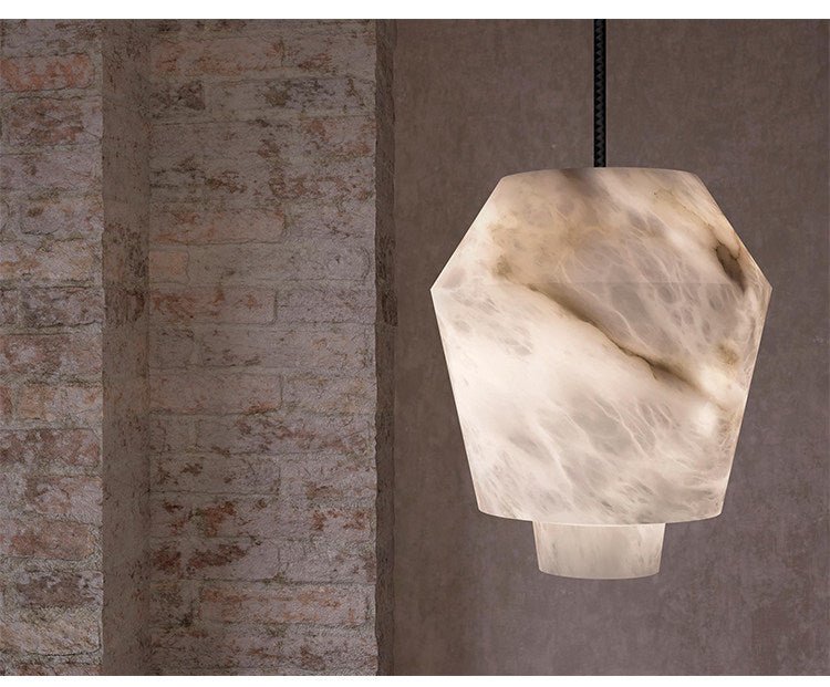 Elvian Alabaster Pendant Light - Simprolos
