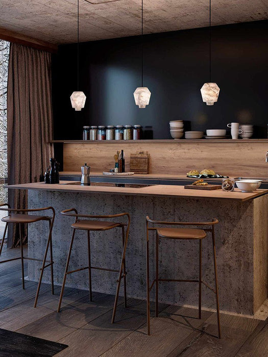Elvian Alabaster Pendant Light - Simprolos