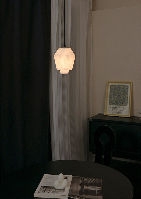Elvian Alabaster Pendant Light - Simprolos