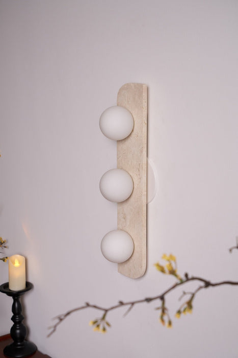 Elysian Travertine Wall Light - Simprolos