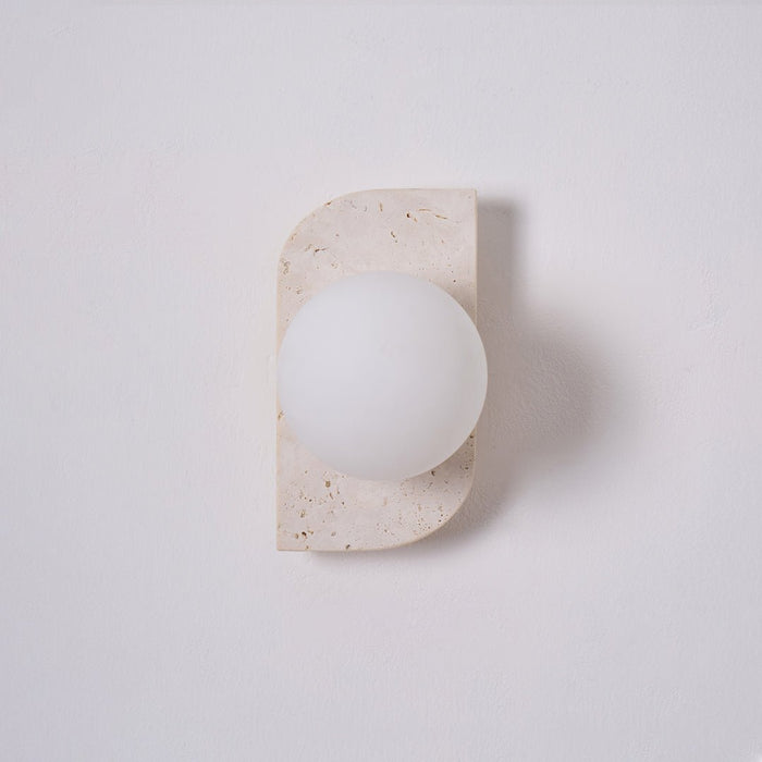 Elysian Travertine Wall Light - Simprolos