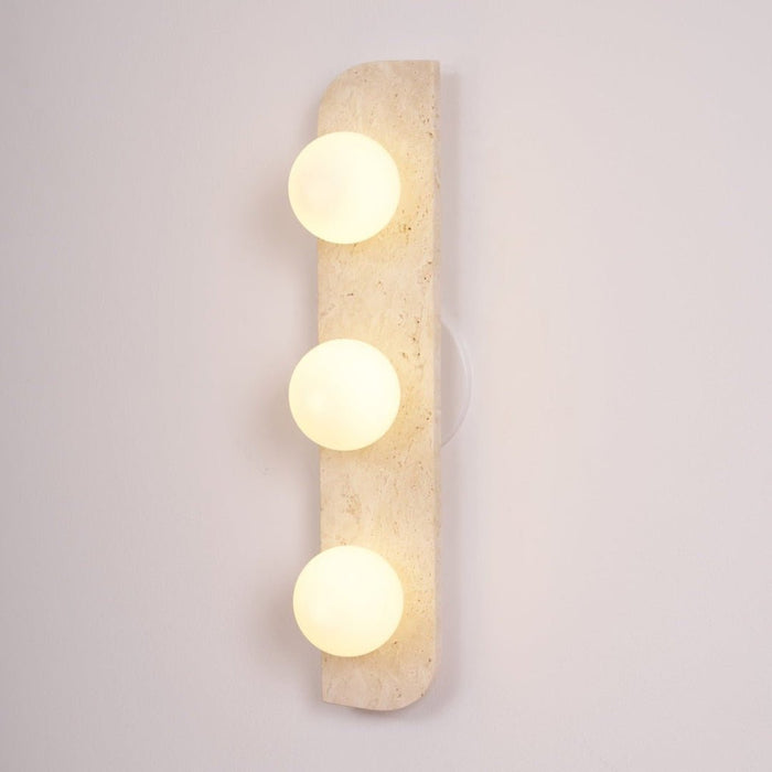 Elysian Travertine Wall Light - Simprolos