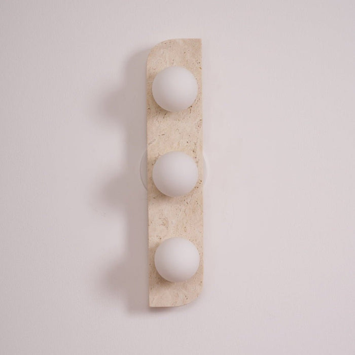 Elysian Travertine Wall Light - Simprolos