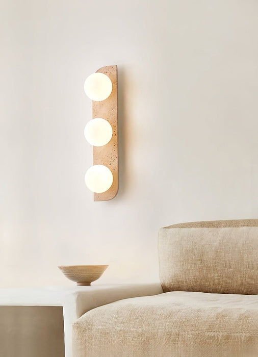 Elysian Travertine Wall Light - Simprolos