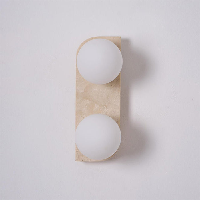 Elysian Travertine Wall Light - Simprolos