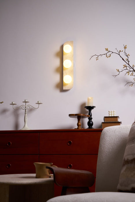 Elysian Travertine Wall Light - Simprolos