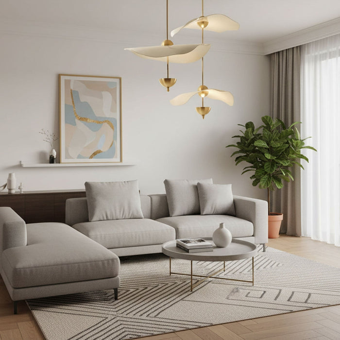 Envolee Double Biscuit Pendant Light - Simprolos