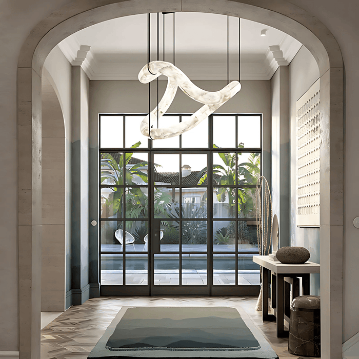 Ethereal Wave Alabaster Chandelier - Simprolos