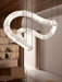 Ethereal Wave Alabaster Chandelier - Simprolos