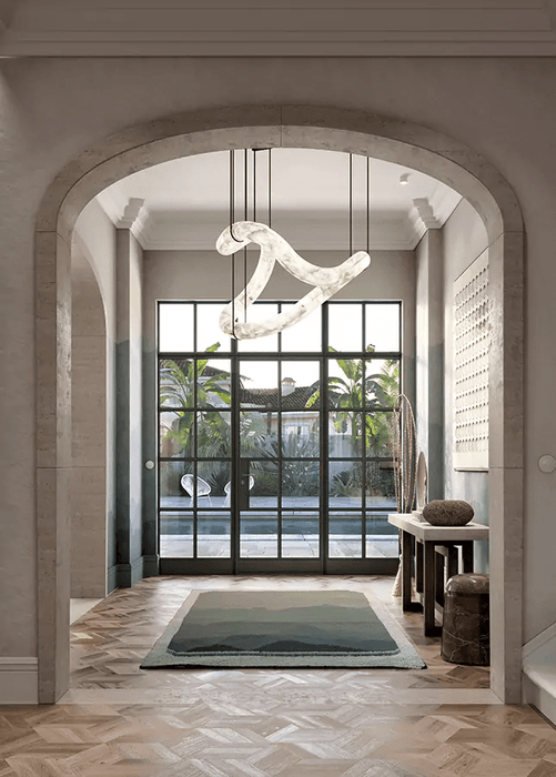 Ethereal Wave Alabaster Chandelier - Simprolos