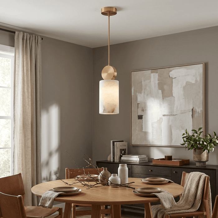 Etruscan Aabaster Pendant Light - Simprolos