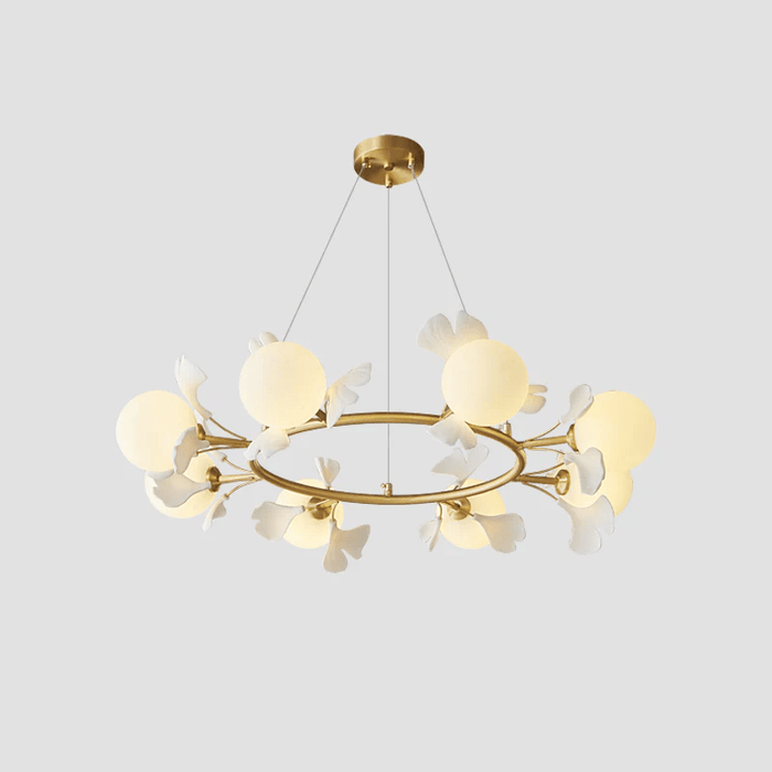 Gingko Orb Chandelier Simprolos