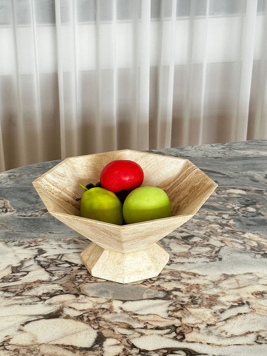 Facet Pedestal Bowl Storage Tray - Simprolos