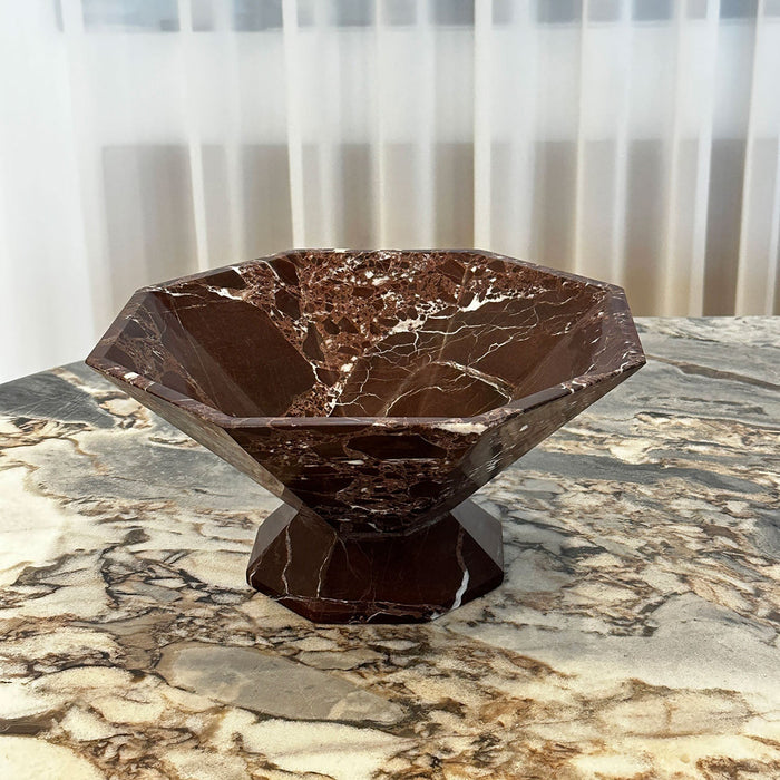Facet Pedestal Bowl Storage Tray - Simprolos