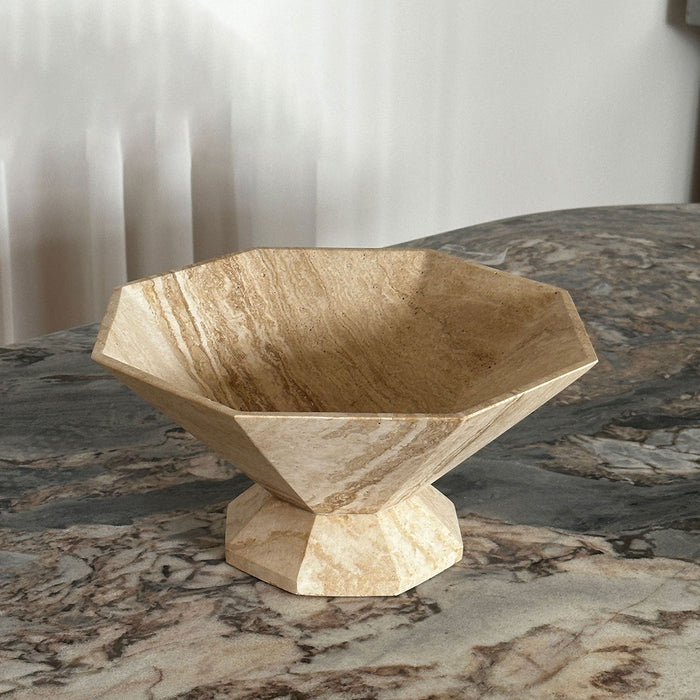 Facet Pedestal Bowl Storage Tray - Simprolos