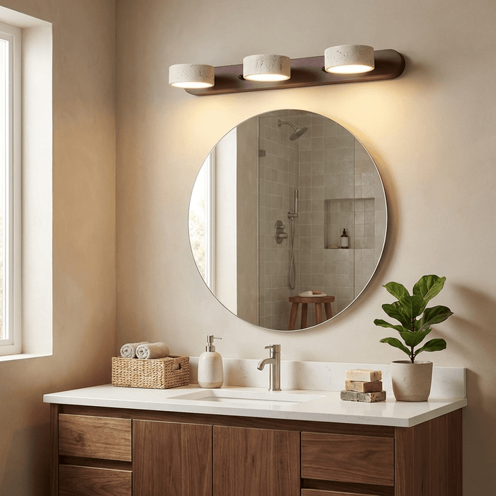 Travertine Duo Rechargeable Wall Light Simprolos