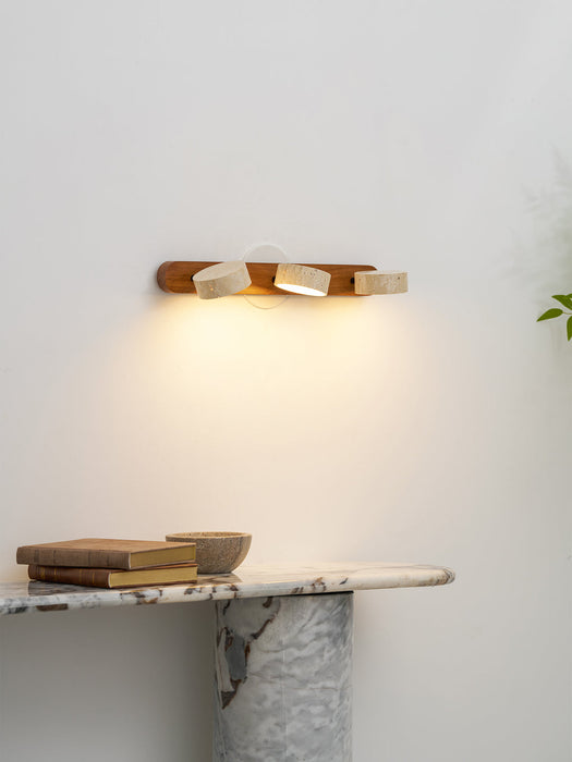 Travertine Duo Wall Light Simprolos