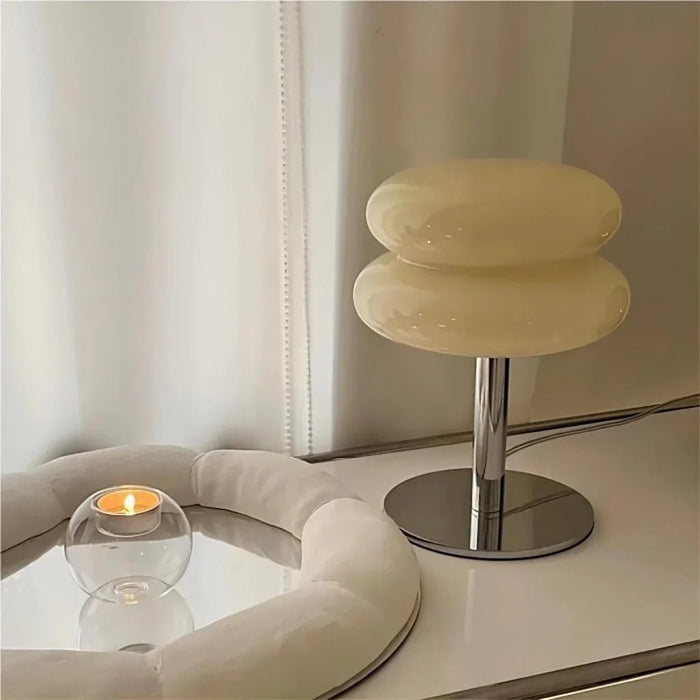 Finn Bauhaus Minimalist Glass Table Lamp - Simprolos