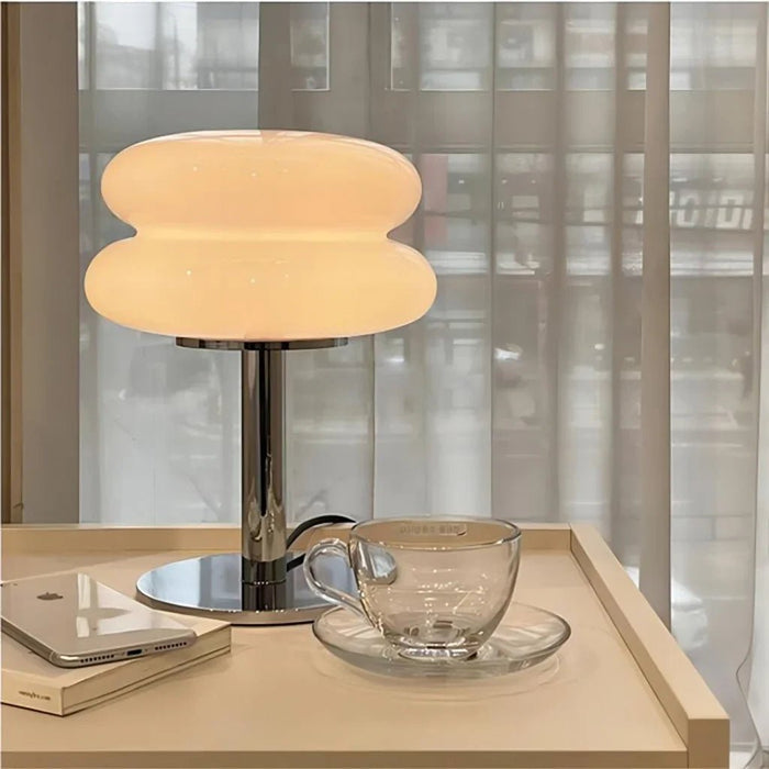 Finn Bauhaus Minimalist Glass Table Lamp - Simprolos
