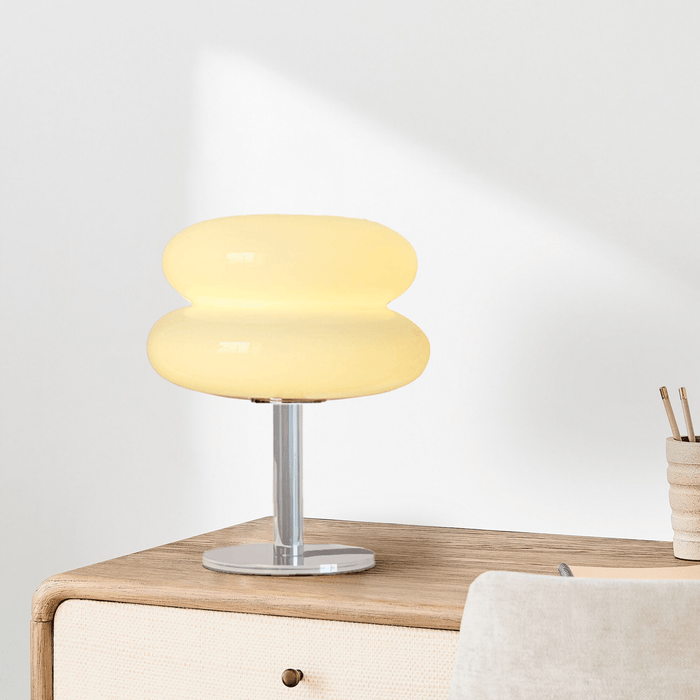 Finn Bauhaus Minimalist Glass Table Lamp - Simprolos
