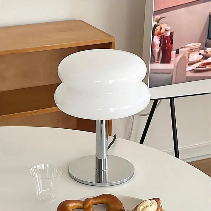 Finn Bauhaus Minimalist Glass Table Lamp - Simprolos
