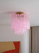 Fiora Pink Glass Ceiling Lamp - Simprolos