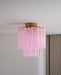 Fiora Pink Glass Ceiling Lamp - Simprolos