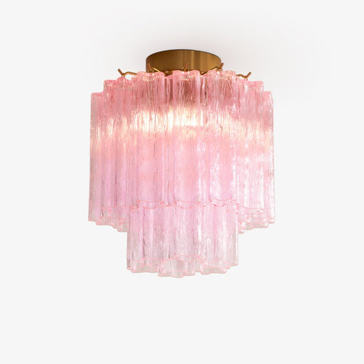 Fiora Pink Glass Ceiling Lamp - Simprolos