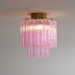 Fiora Pink Glass Ceiling Lamp - Simprolos