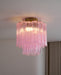 Fiora Pink Glass Ceiling Lamp - Simprolos