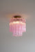 Fiora Pink Glass Ceiling Lamp - Simprolos