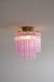Fiora Pink Glass Ceiling Lamp - Simprolos