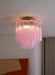 Fiora Pink Glass Ceiling Lamp - Simprolos