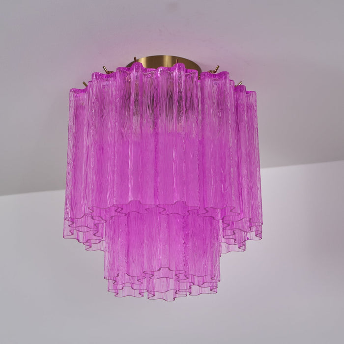 Fiora Purple Glass Ceiling Lamp - Simprolos