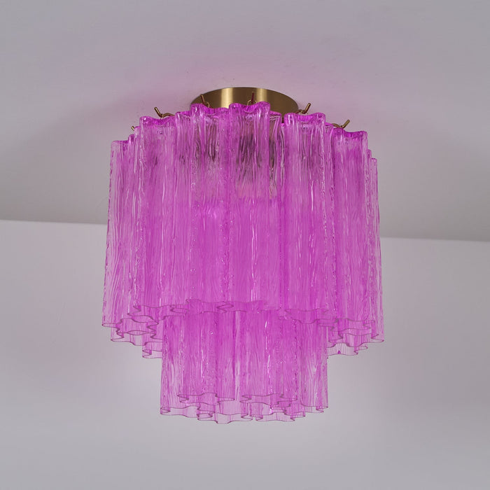 Fiora Purple Glass Ceiling Lamp - Simprolos