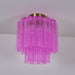 Fiora Purple Glass Ceiling Lamp - Simprolos