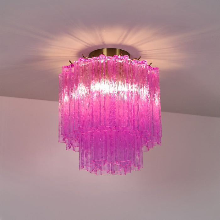 Fiora Purple Glass Ceiling Lamp - Simprolos