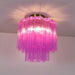Fiora Purple Glass Ceiling Lamp - Simprolos