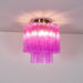 Fiora Purple Glass Ceiling Lamp - Simprolos