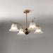 Flora Brass Alabaster Chandelier - Simprolos