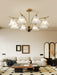 Flora Brass Alabaster Chandelier - Simprolos