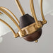 Flora Brass Alabaster Chandelier - Simprolos