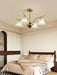 Flora Brass Alabaster Chandelier - Simprolos