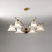 Flora Brass Alabaster Chandelier - Simprolos