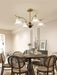 Flora Brass Alabaster Chandelier - Simprolos
