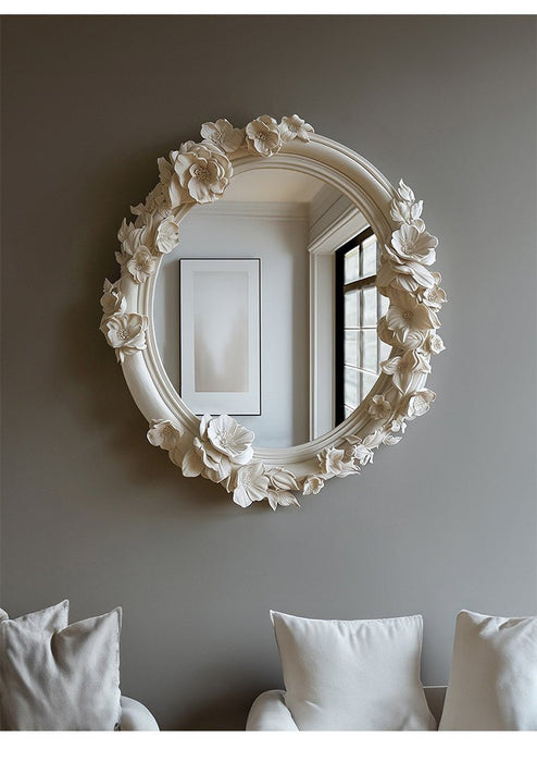 Floral Carve Vanity Mirror - Simprolos