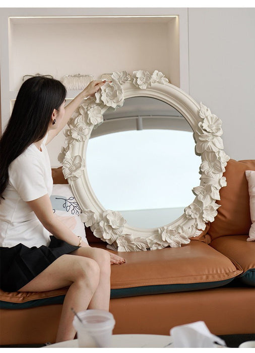 Floral Carve Vanity Mirror - Simprolos